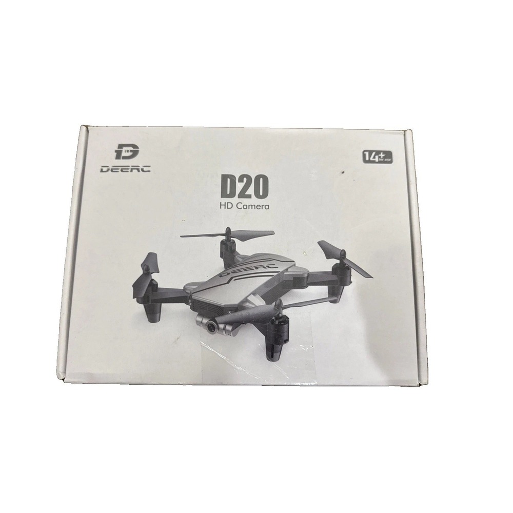 DEERC D20 Foldable Mini Quadcopter Drone Silver HD Camera 360° Flip